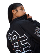 Mixed Emotions "ME" Rhinestone Nylon Jacket