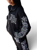 Mixed Emotions "ME" Rhinestone Nylon Jacket