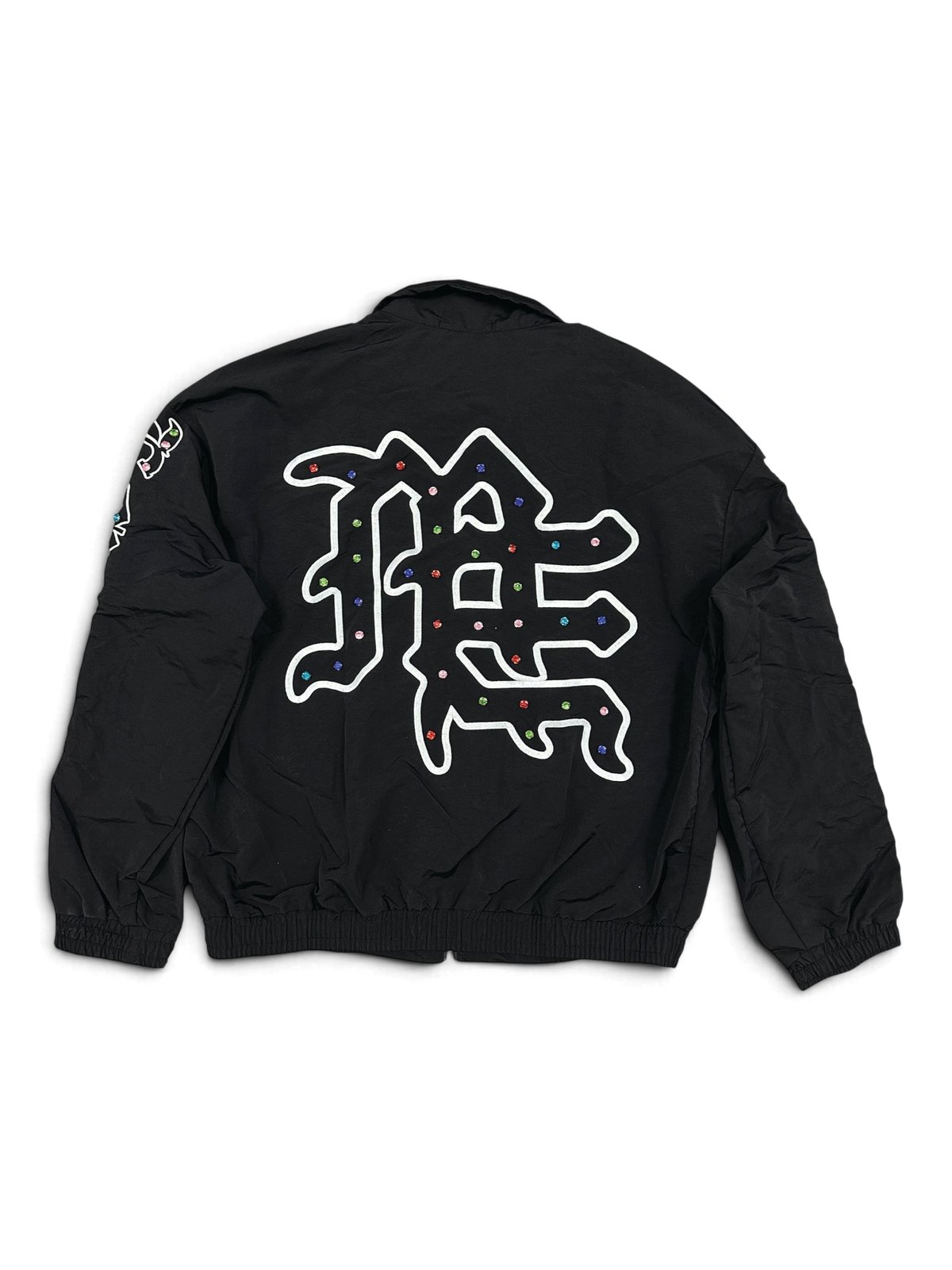 Mixed Emotions "ME" Rhinestone Nylon Jacket