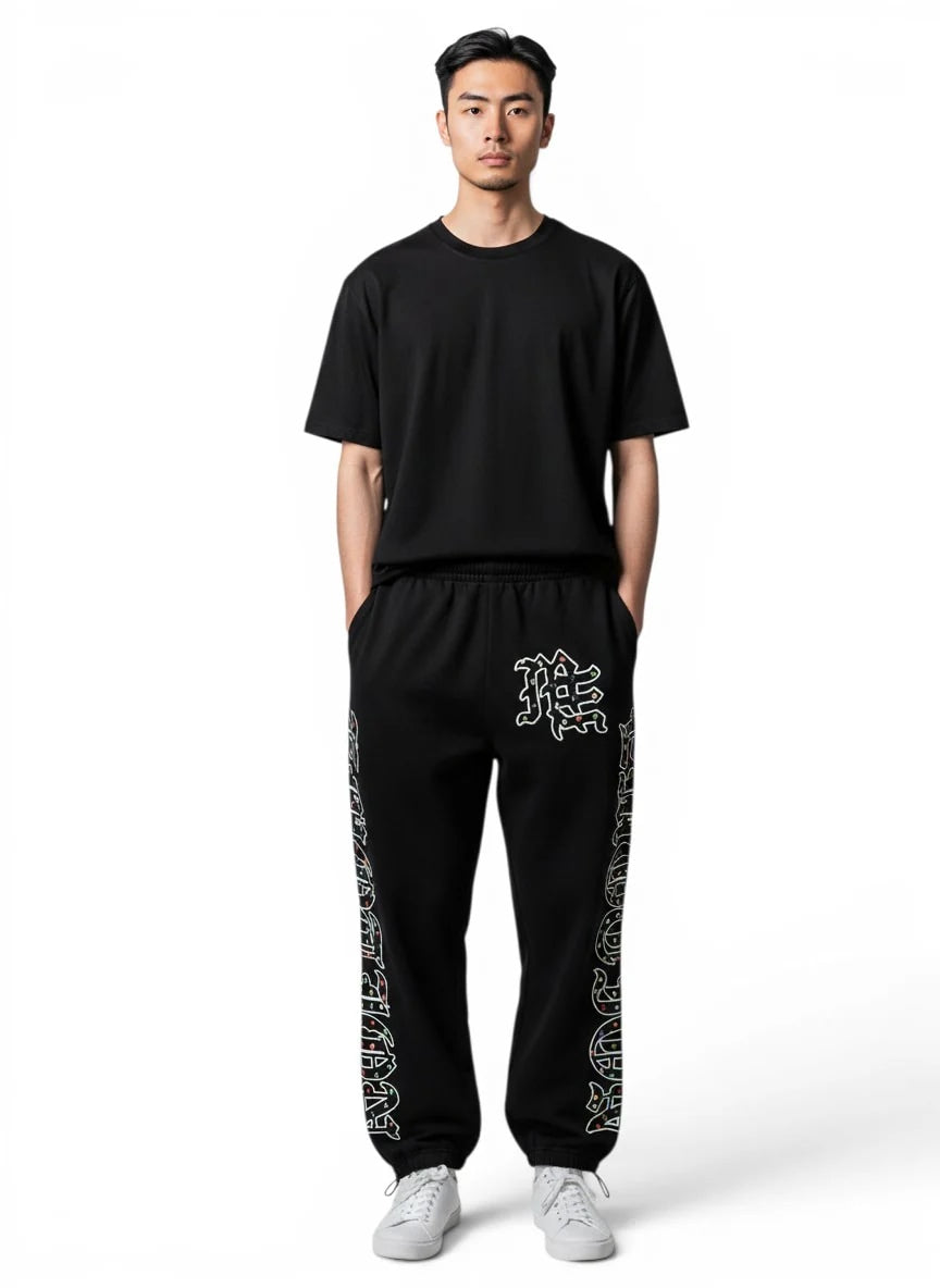 Mixed Emotions ¨ME¨ Rhinestone Nylon Pants