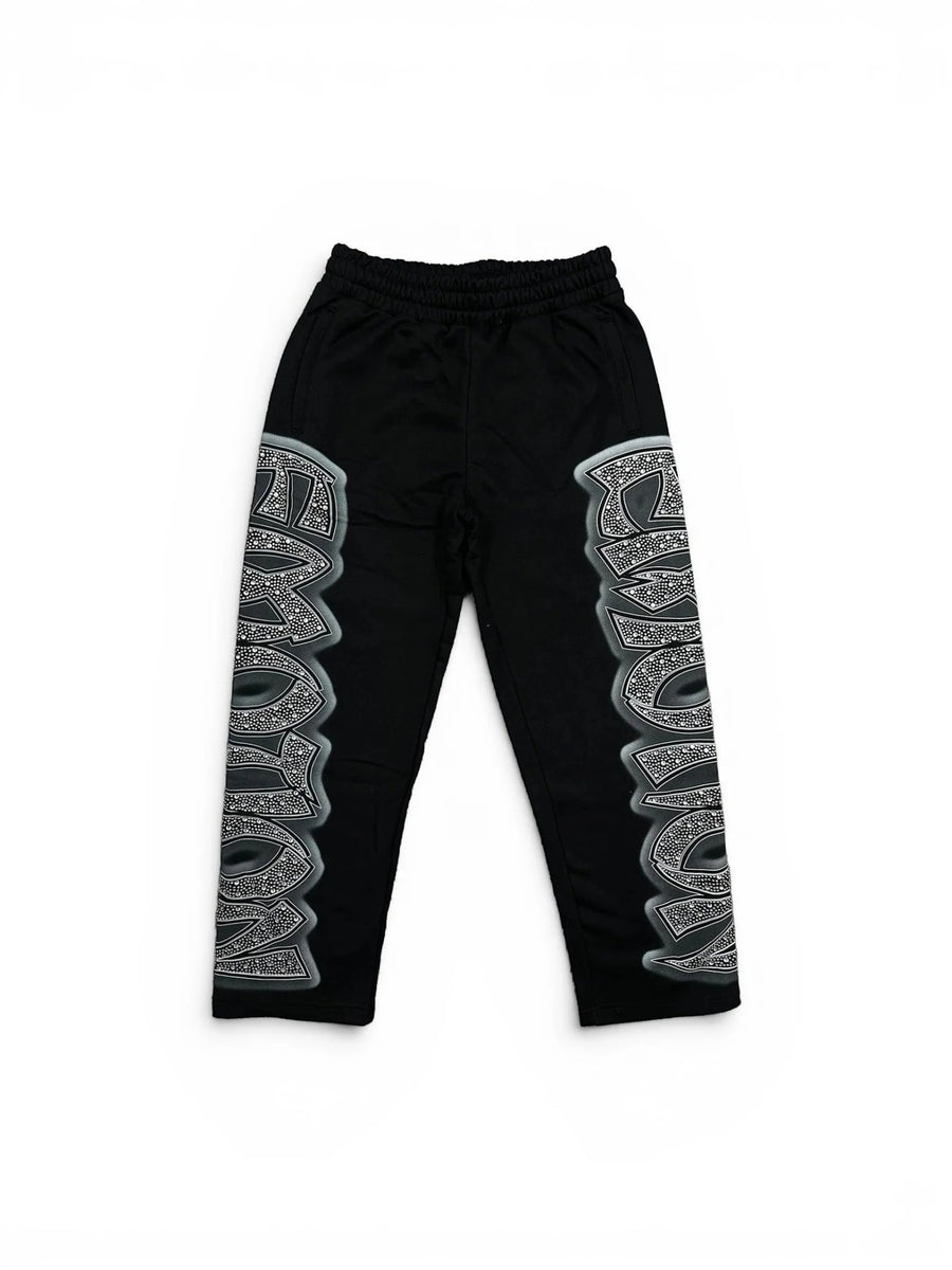 Mixed Emotions Midnight Rhinestone Sweatpants