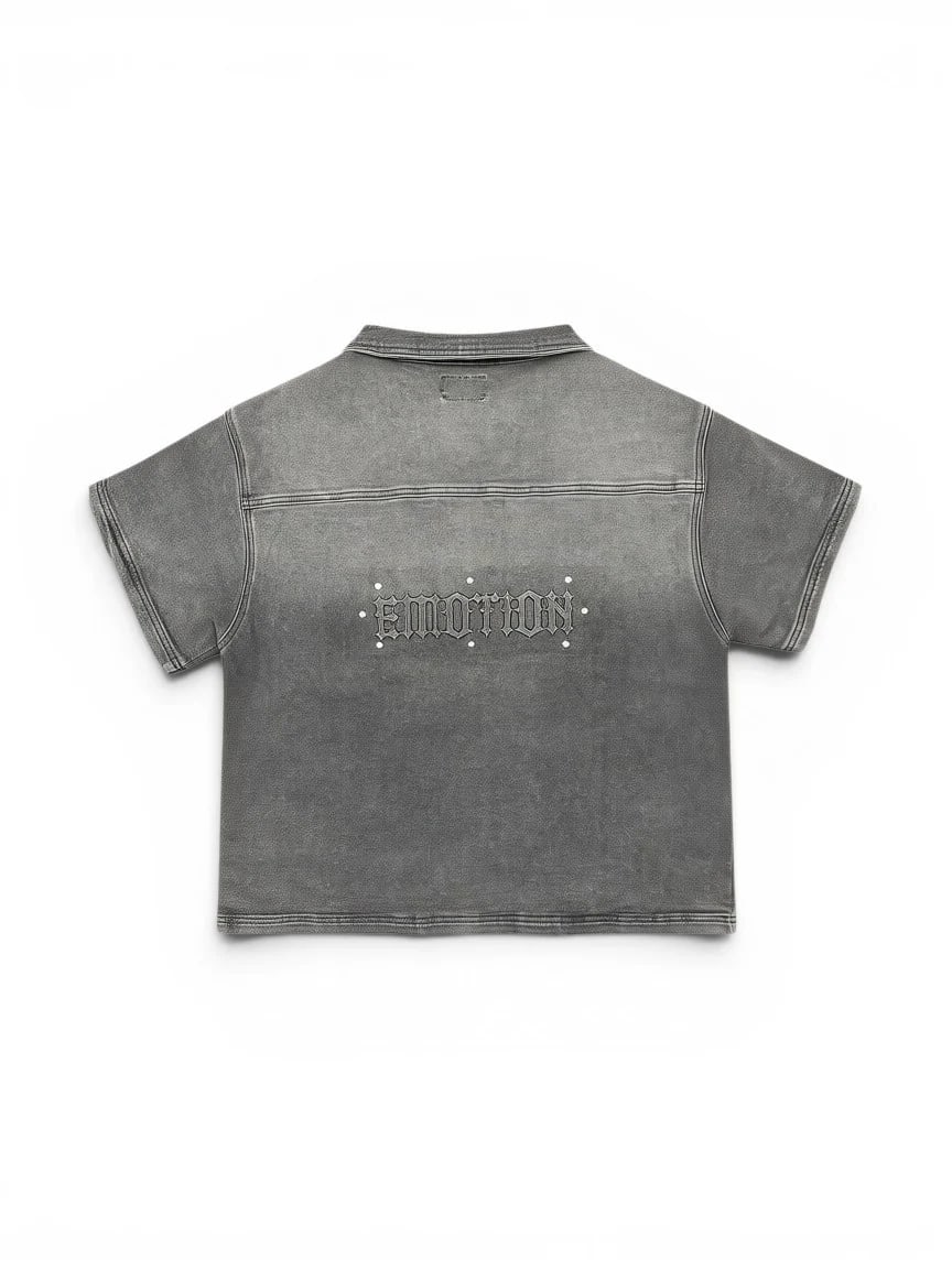 Mixed Emotions ´Paisley´ Denim Grey Shirt
