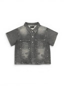 Mixed Emotions ´Paisley´ Denim Grey Shirt one-kickz