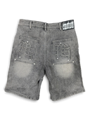 Mixed Emotions 'Paisley' Denim Grey Shorts