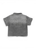 Mixed Emotions Paisley Denim Shirt Black one-kickz