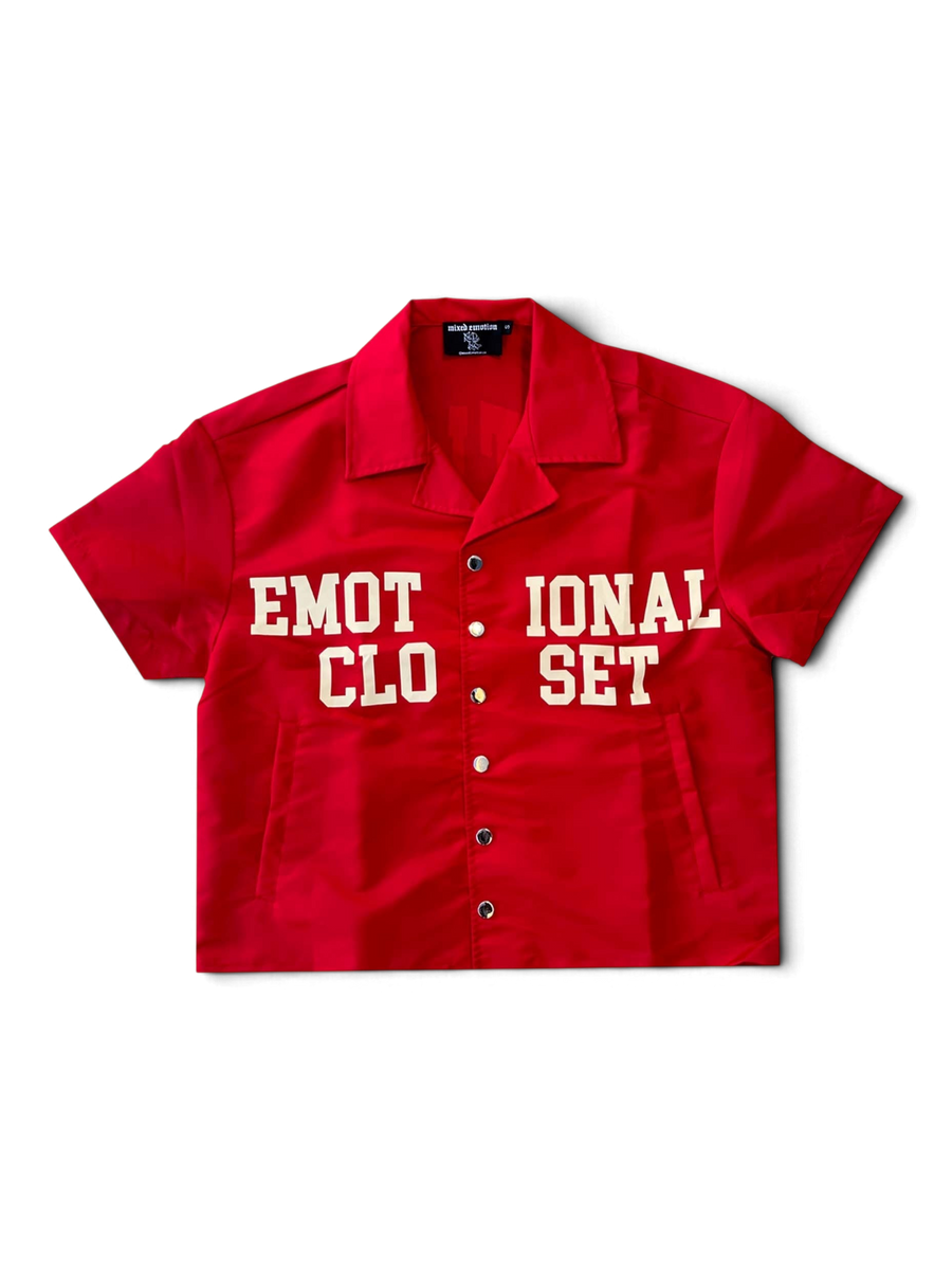 Mixed Emotions Red "Backyard" Nylon Shirt