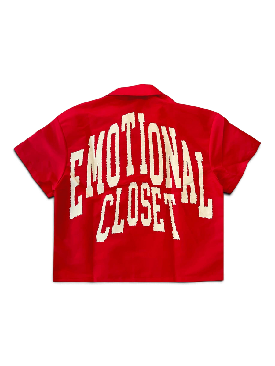 Mixed Emotions Red "Backyard" Nylon Shirt