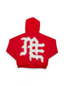 Mixed Emotions Red ‘End’ Rhinestone hoodie