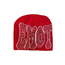 Mixed Emotions Red 'Rhinestone' Beanie one-kickz