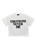 Mixed Emotions White 'End' Rhinestone Tee