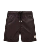 Moncler Black Logo Patch Swim Shorts one-kickz