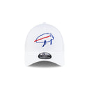 New Era Buffalo Bills Billustration White 9FORTY Adjustable Hat
