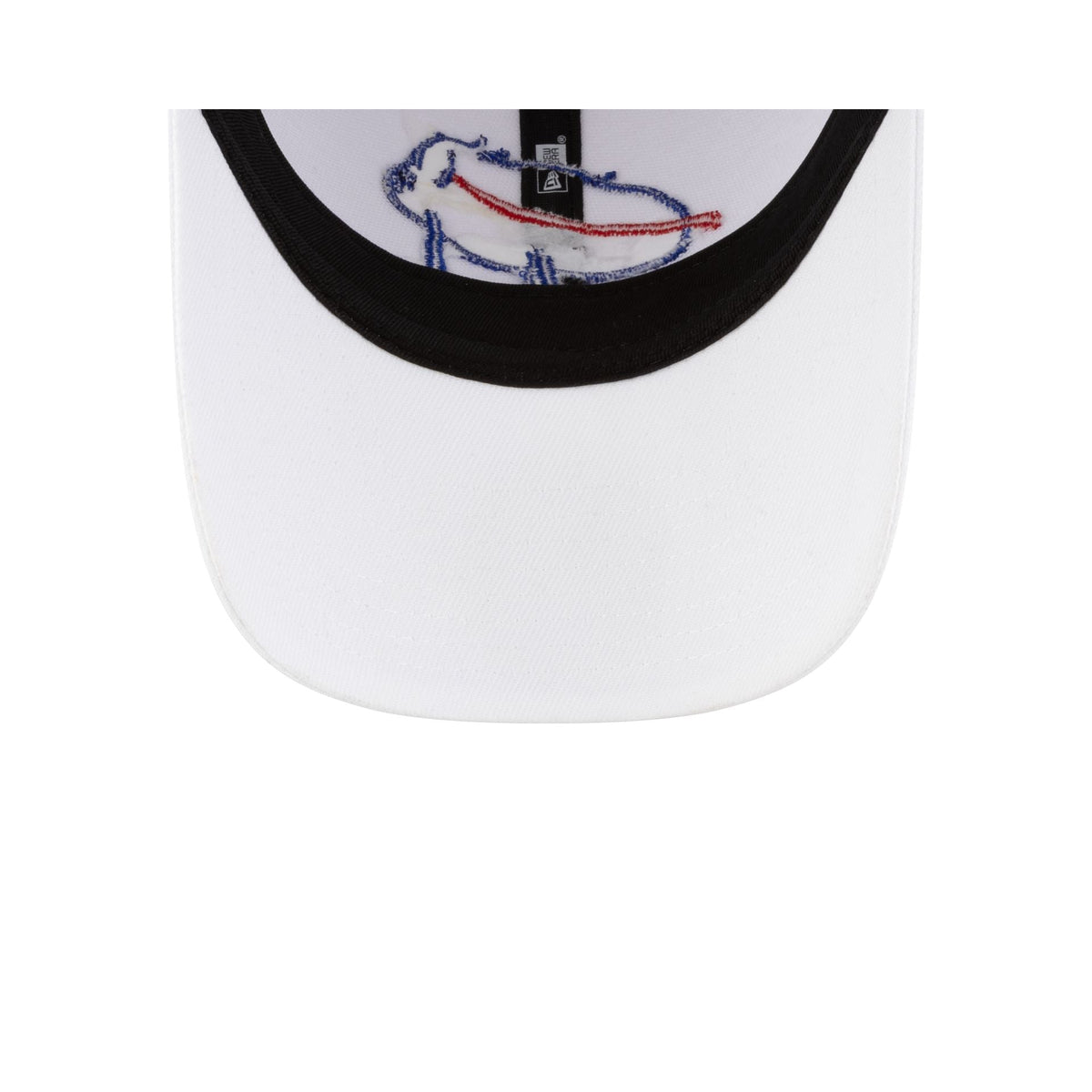 New Era Buffalo Bills Billustration White 9FORTY Adjustable Hat