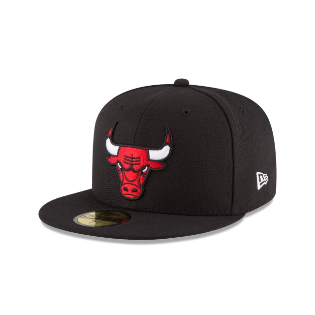 New Era Chicago Bulls Team Color Black 59FIFTY Fitted Hat