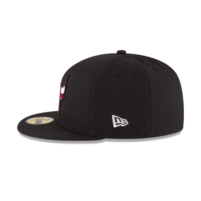 New Era Chicago Bulls Team Color Black 59FIFTY Fitted Hat