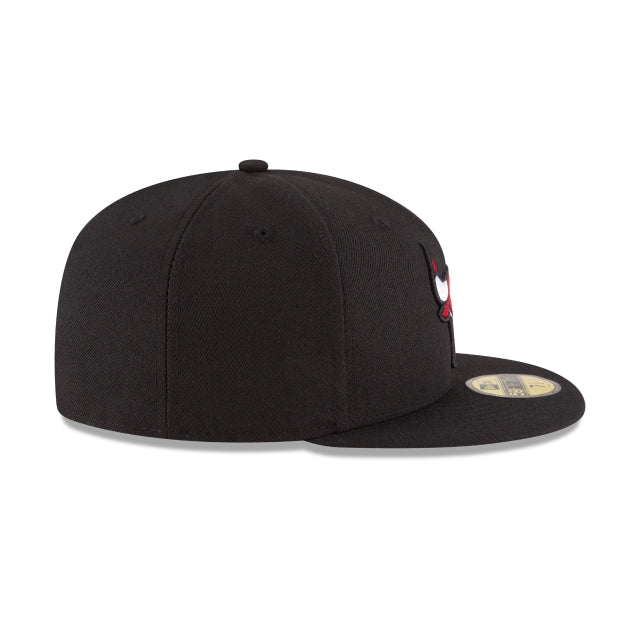 New Era Chicago Bulls Team Color Black 59FIFTY Fitted Hat
