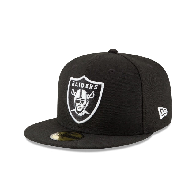 New Era Las Vegas Raiders Black & White 59FIFTY Fitted Hat