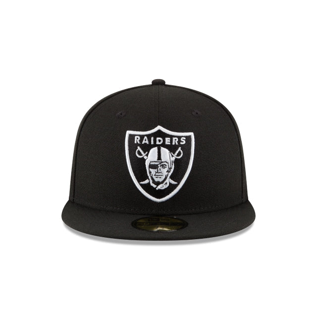 New Era Las Vegas Raiders Black & White 59FIFTY Fitted Hat