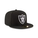 New Era Las Vegas Raiders Black & White 59FIFTY Fitted Hat