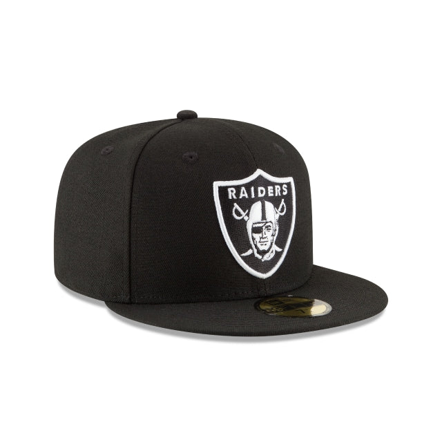 New Era Las Vegas Raiders Black & White 59FIFTY Fitted Hat