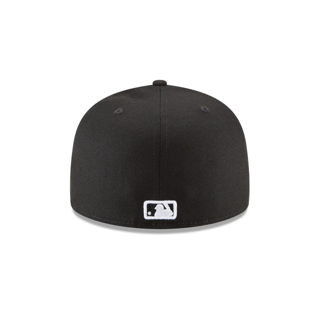 New Era Los Angeles Dodgers Black and White Basic 59FIFTY Fitted Hat