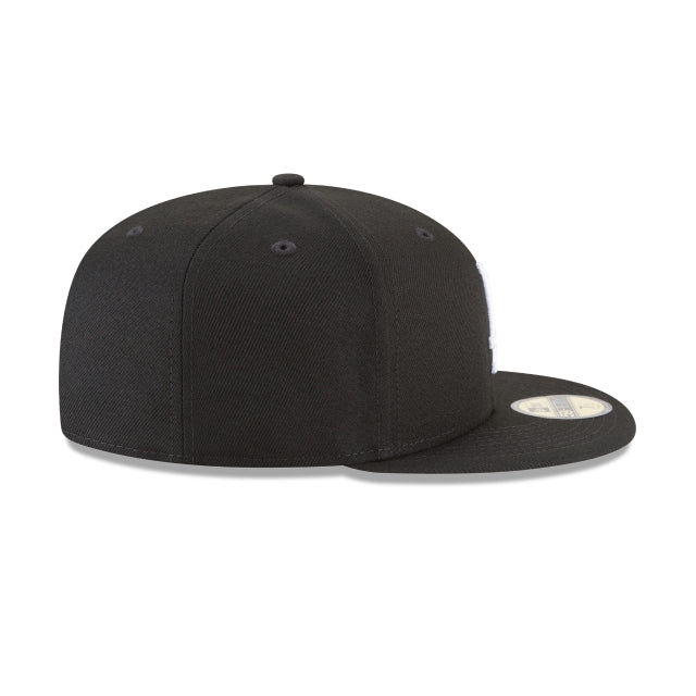 New Era Los Angeles Dodgers Black and White Basic 59FIFTY Fitted Hat