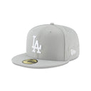 New Era Los Angeles Dodgers Gray Basic 59FIFTY Fitted Hat