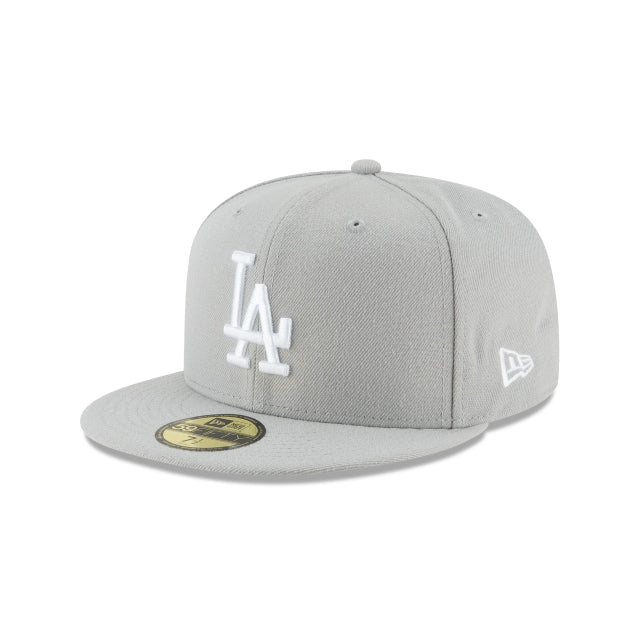 New Era Los Angeles Dodgers Gray Basic 59FIFTY Fitted Hat