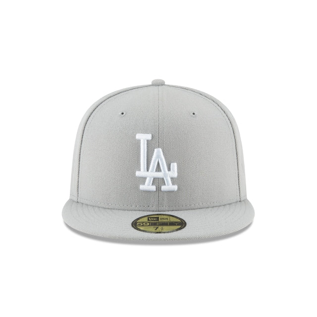 New Era Los Angeles Dodgers Gray Basic 59FIFTY Fitted Hat