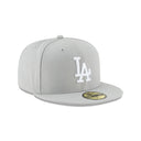 New Era Los Angeles Dodgers Gray Basic 59FIFTY Fitted Hat