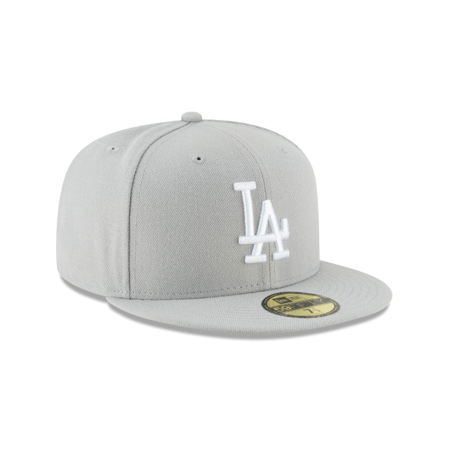 New Era Los Angeles Dodgers Gray Basic 59FIFTY Fitted Hat