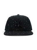 New Era New York NY Black on Black Crystalized Cap