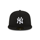 New Era New York Yankees Black and White Basic 59FIFTY Fitted Hat