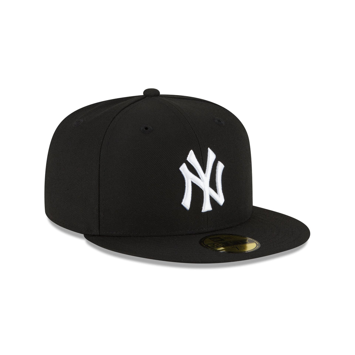 New Era New York Yankees Black and White Basic 59FIFTY Fitted Hat
