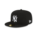 New Era New York Yankees Black and White Basic 59FIFTY Fitted Hat