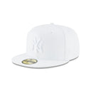 New Era New York Yankees Whiteout Basic 59FIFTY Fitted Hat
