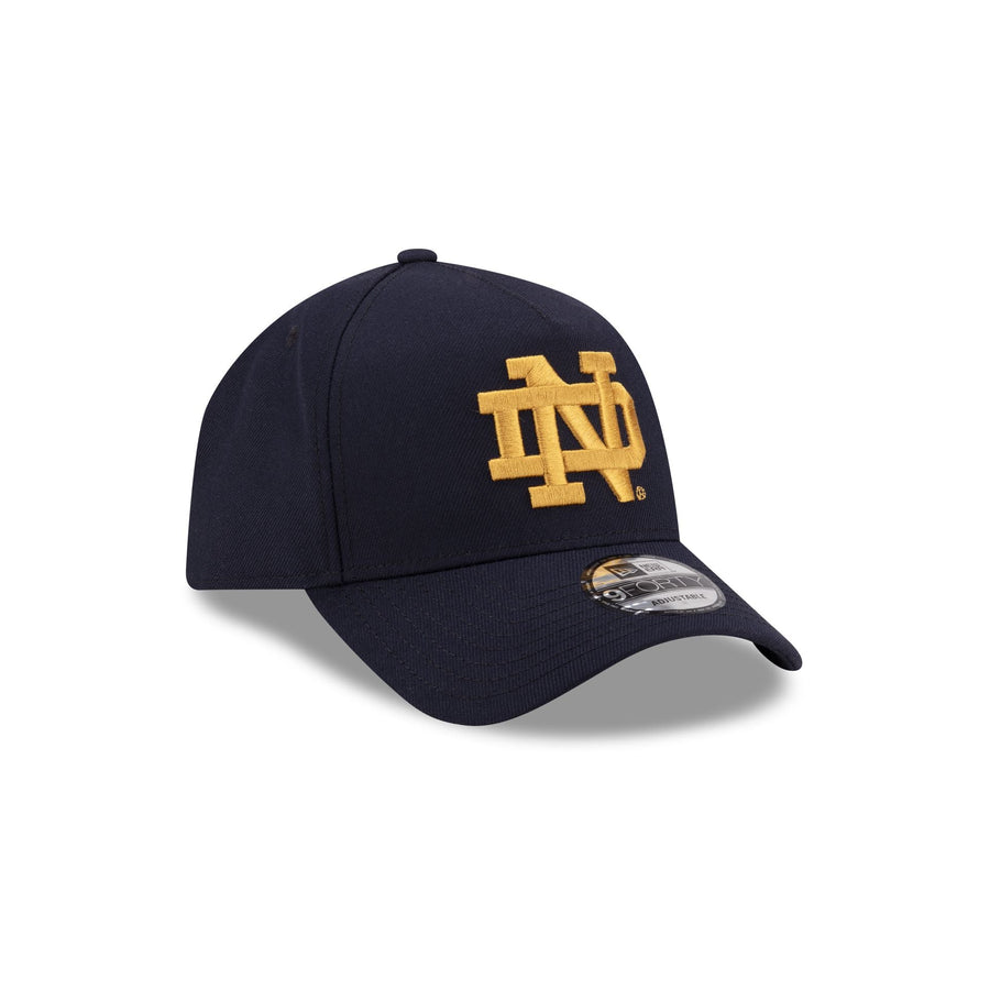 New Era Notre Dame Fighting Irish Navy 9FORTY A-Frame Snapback Hat