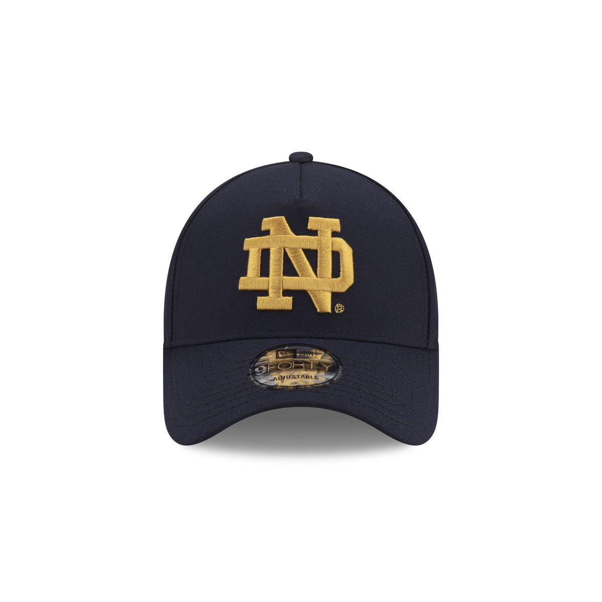 New Era Notre Dame Fighting Irish Navy 9FORTY A-Frame Snapback Hat