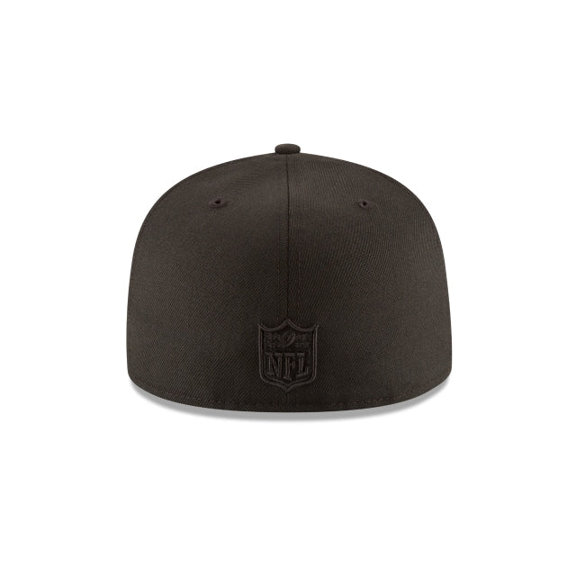 New Era San Francisco 49ers Black On Black 59FIFTY Fitted Hat