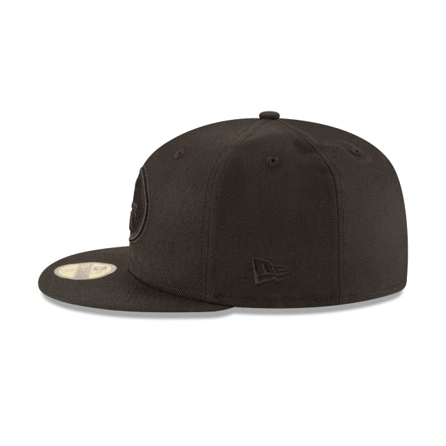 New Era San Francisco 49ers Black On Black 59FIFTY Fitted Hat