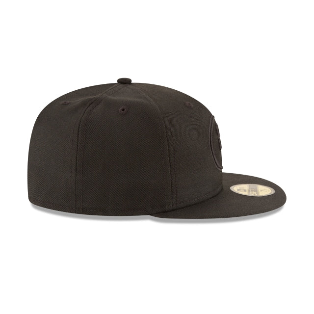 New Era San Francisco 49ers Black On Black 59FIFTY Fitted Hat