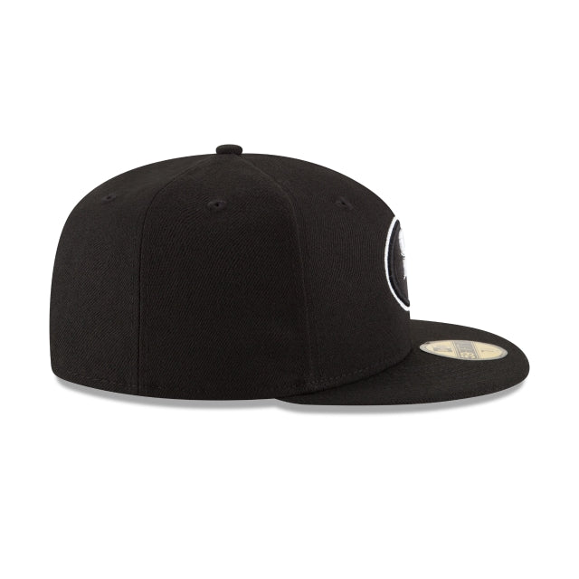 New Era San Francisco 49ers Black & White 59FIFTY Fitted Hat