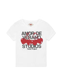 Nude Project Amor De Verano Studios Baby Tee White