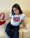 Nude Project Amor De Verano Studios Baby Tee White