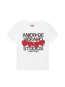 Nude Project Amor De Verano Studios Baby Tee White one-kickz