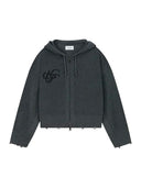 Nude Project Besito Knit Zip-Up Black one-kickz