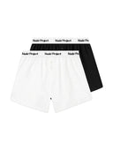 Nude Project Boxer Poplin White / Black 2xPack one-kickz