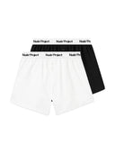 Nude Project Boxer Poplin White / Black 2xPack Nude Project One Kickz