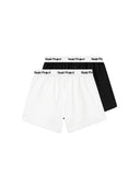 Nude Project Boxer Poplin White / Black 2xPack one-kickz