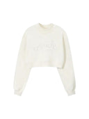 Nude Project Crewneck Lacy Cropped White one-kickz